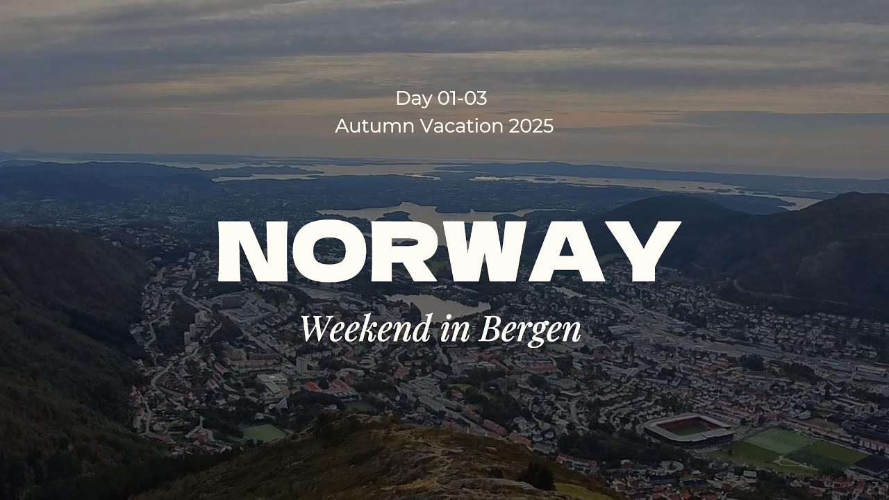 Autumn vacation Norway: Weekend in Bergen | City sightseeing | Ulriken mountain hike