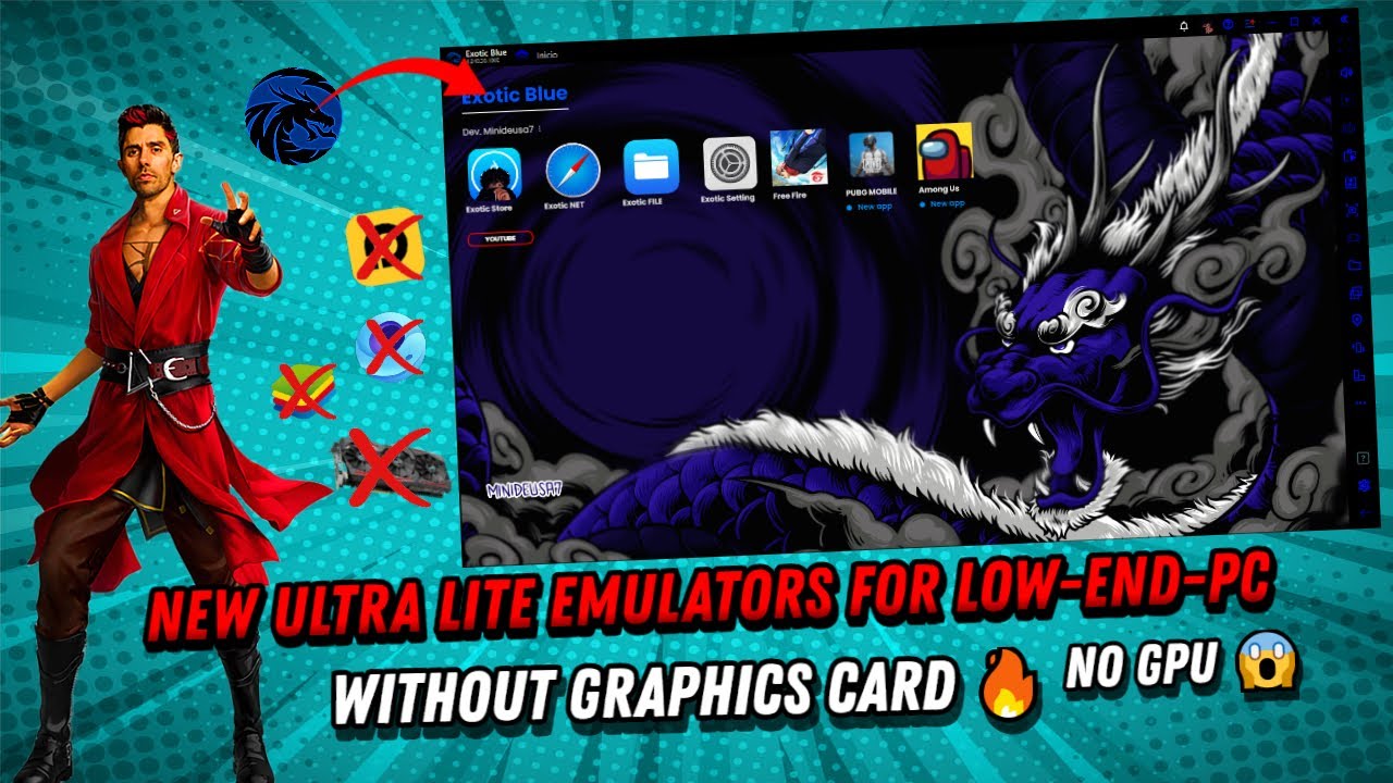 🔥 New Exotic Blue Emulator | Low-End PC | 2GB RAM | Free Fire No lag Smooth Gameplay | No Lag