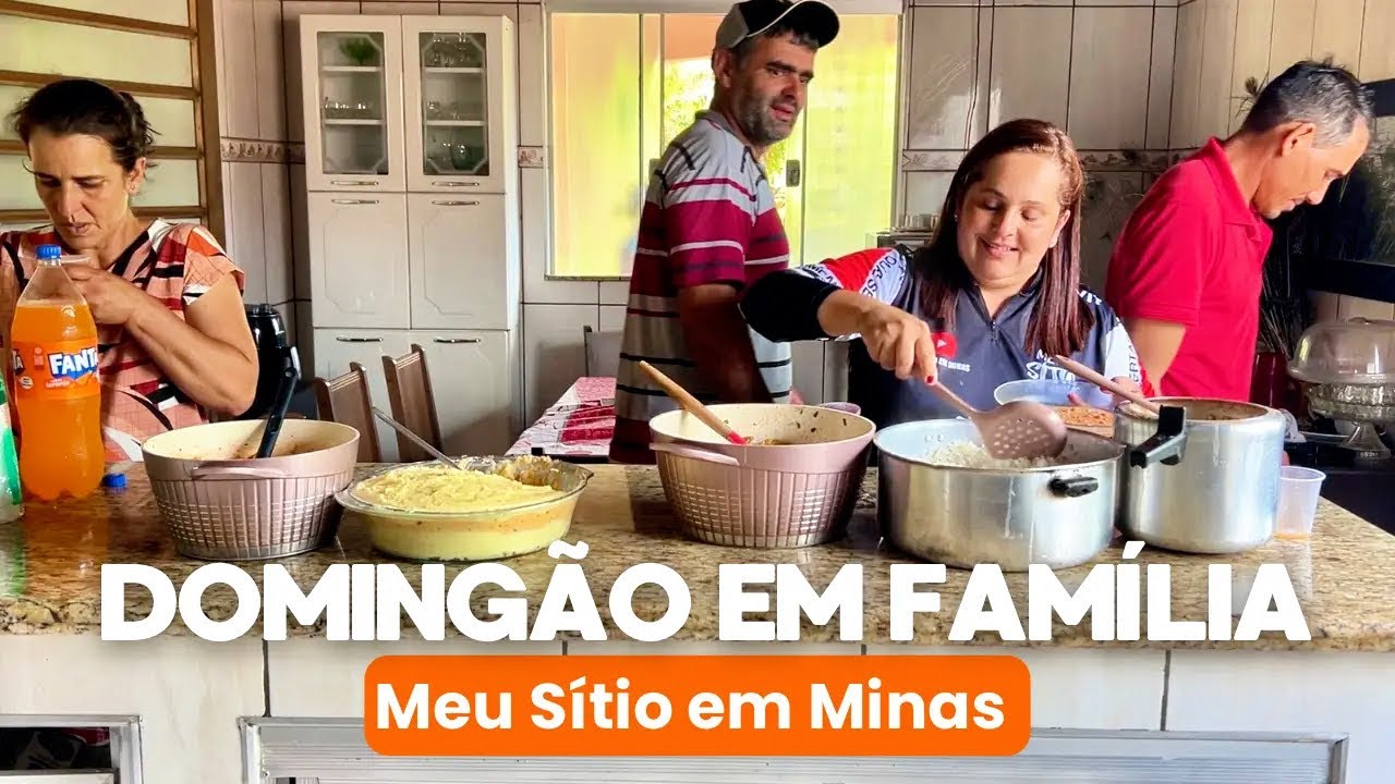 Almoço no Sítio🏡 Casa Cheia e Muita Comida Boa 