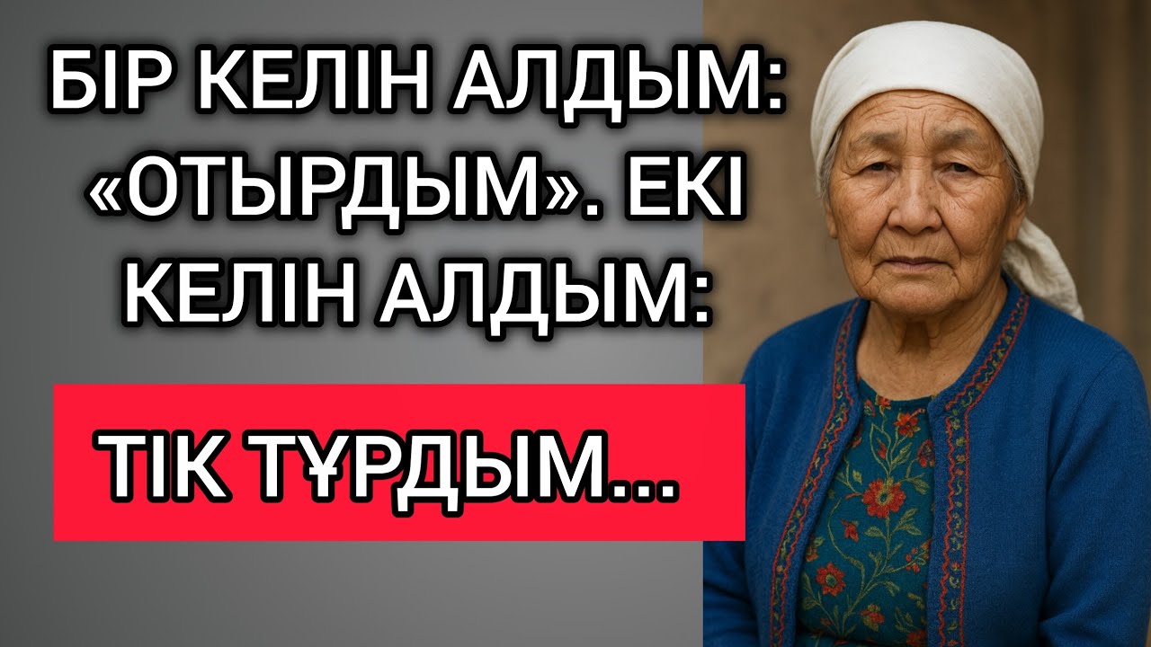 БІР КЕЛІН АЛДЫМ:«ОТЫРДЫМ». ЕКІ КЕЛІН АЛДЫМ:«ТІК ТҰРДЫМ»... Өзгеге сабақ болар терең мағыналы сөздер