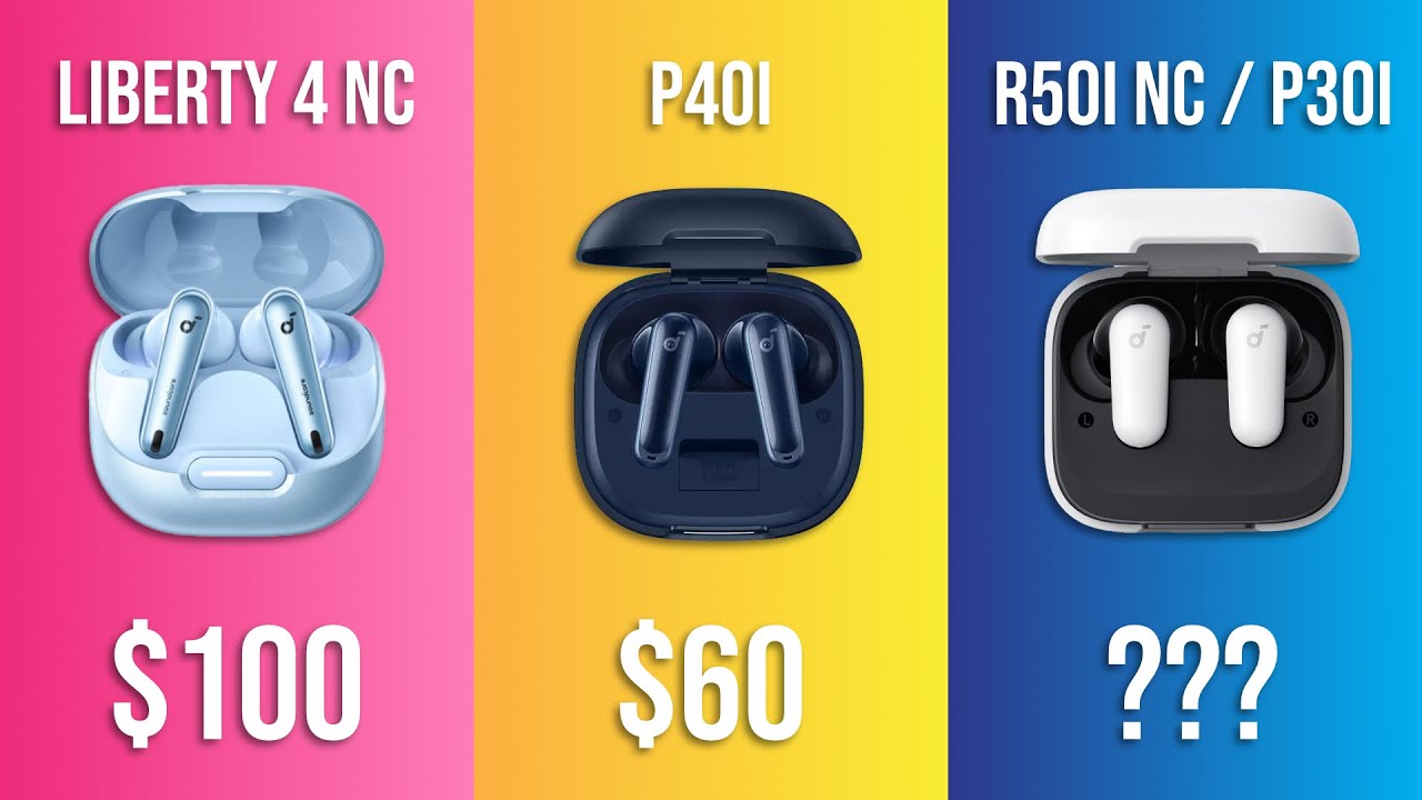 Por&oacute;wnanie najlepszych słuchawek Soundcore TWS poniżej 100 dolar&oacute;w! (Liberty 4 NC vs P40i vs R50i...