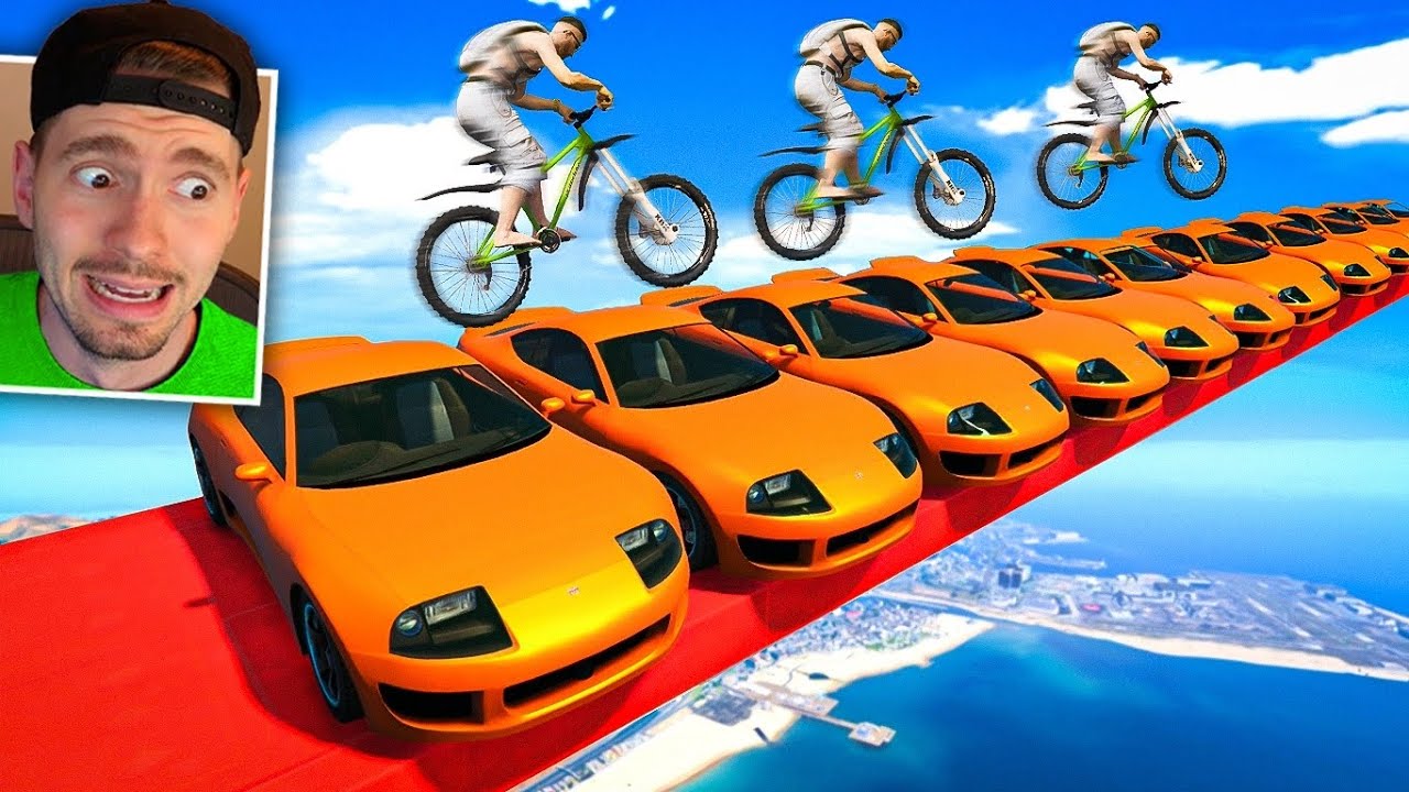GTA V Online: BMX vs CARRO DO BRAIAN - dei a FUGA!
