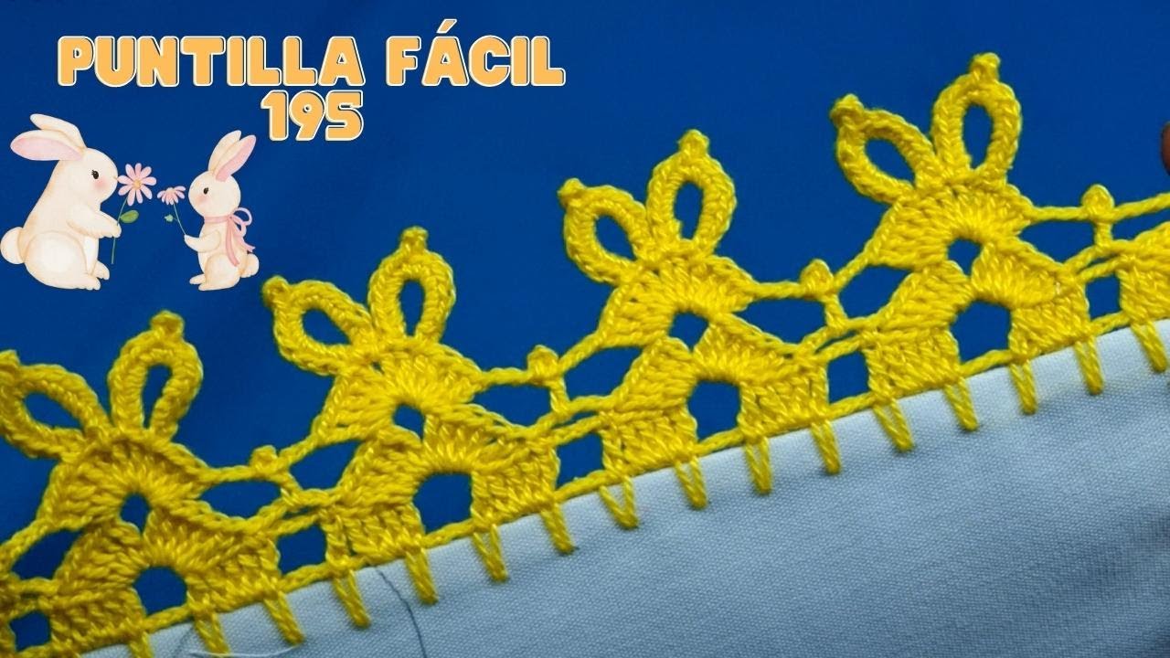🐇 Puntilla fácil de conejitos 🐇#195