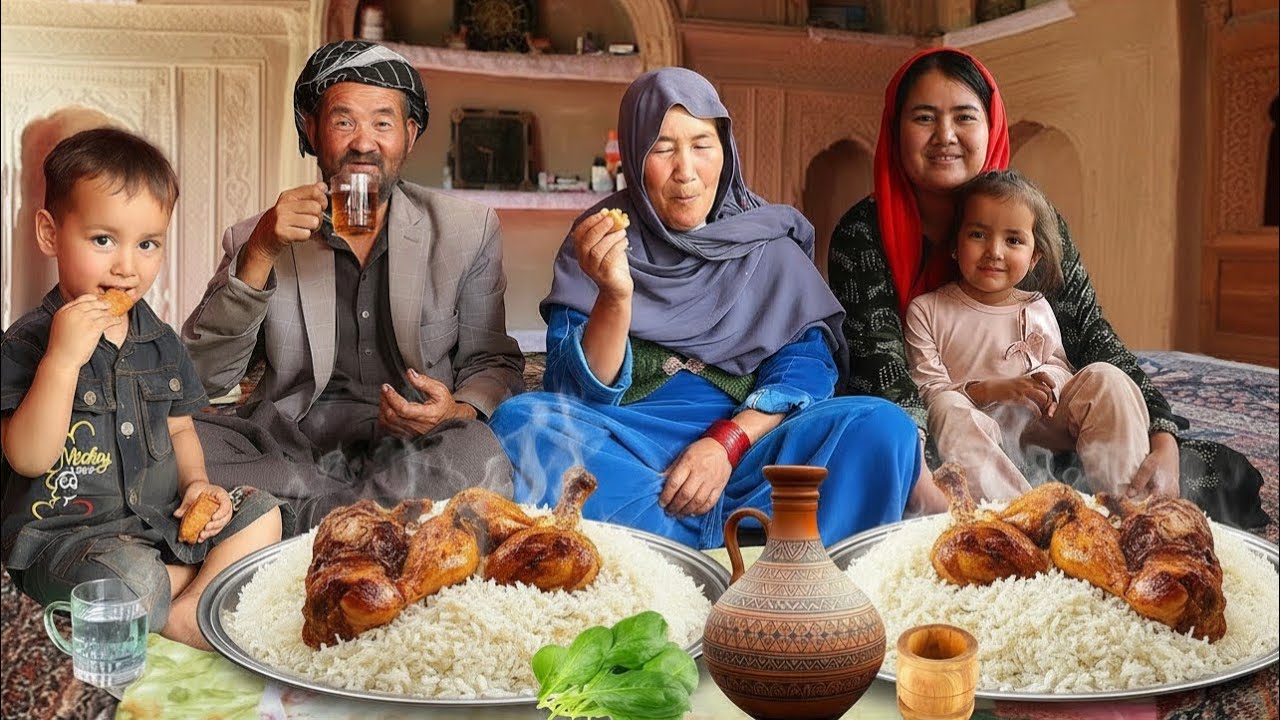 Cooking traditional rice and chicken 🍗| village Life in Afghanistan 🇦🇫