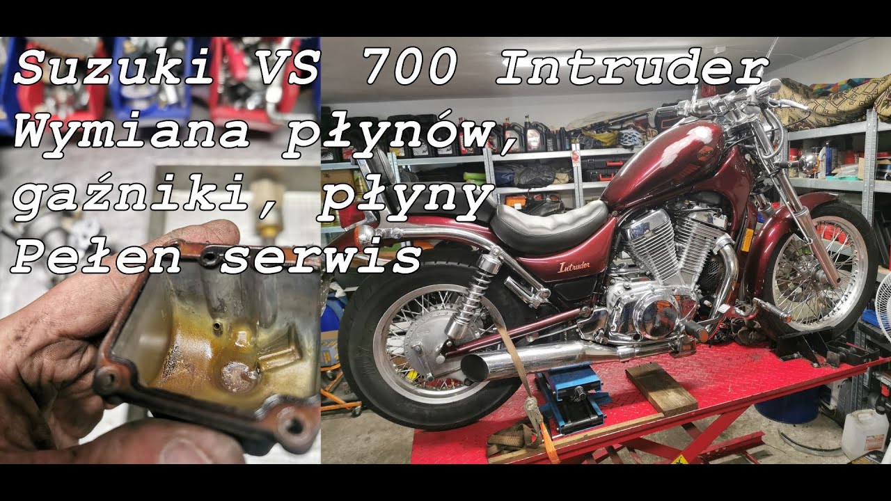 Suzuki VS 700 Intruder. Pełen przegląd, wymiana płynów, serwis gaźników. Część perwsza.
