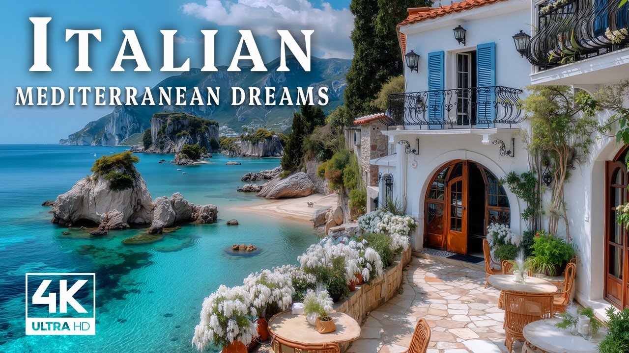 Relaxing Mediterranean Escape 🏡🌊 2+ Hours of Peaceful Italian & Greek Music 🎶