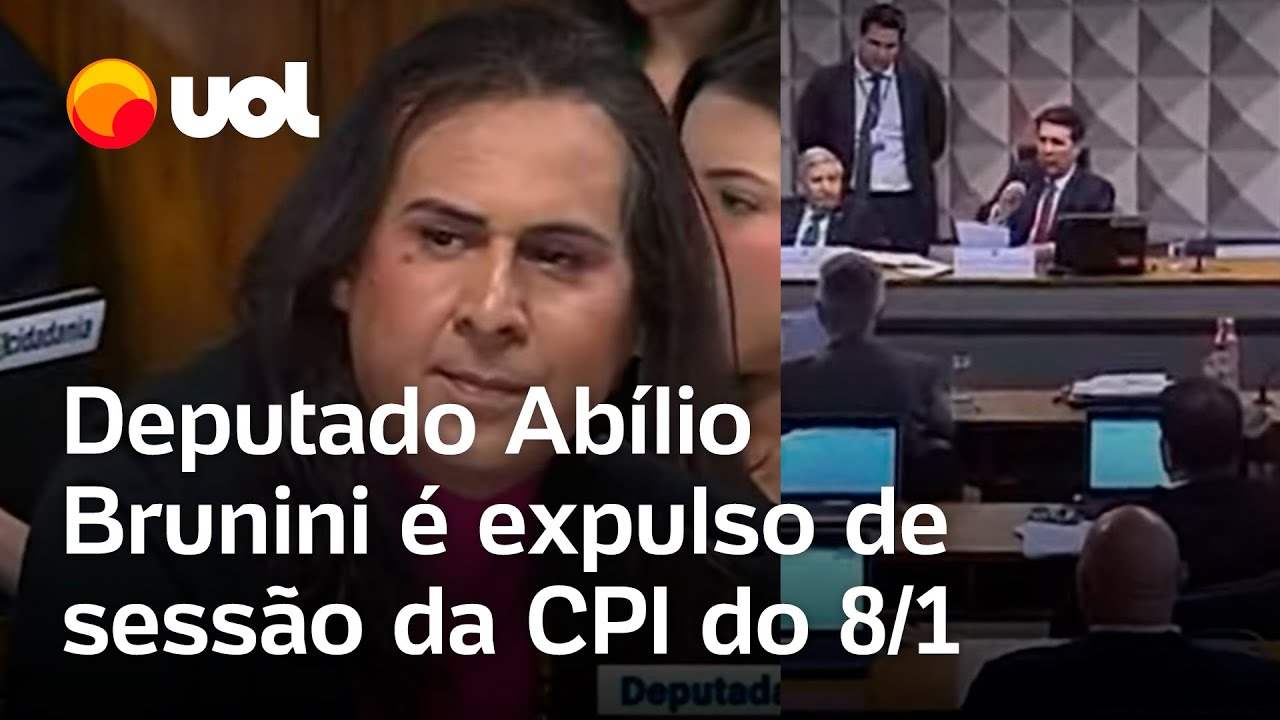 CPI do 8/1: Deputado Abílio Brunini é expulso por Maia após interromper fala de Duda Salabert