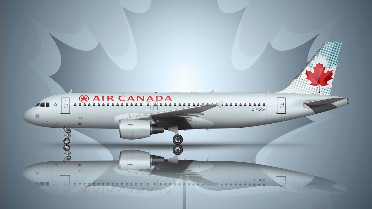 I tried to illustrate the Air Canada Toothpaste livery (it was hard)
