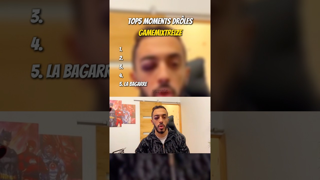 Top5 moments dr&ocirc;les GameMixTreize 😂😂😂 #pourtoi #top5 #humour #gamemixtreize #gmt