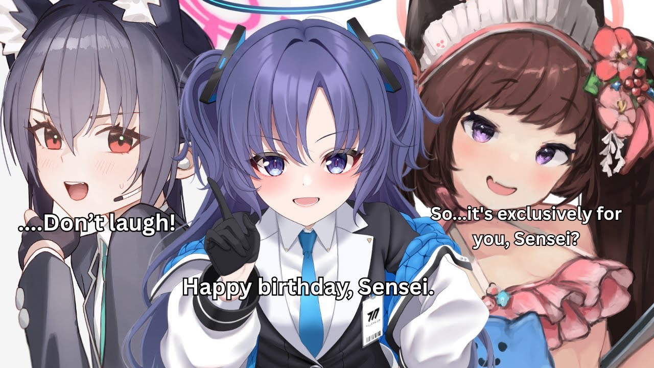 Your birthday in The All Kivotos Students Pt2 [Blue Archive Game]