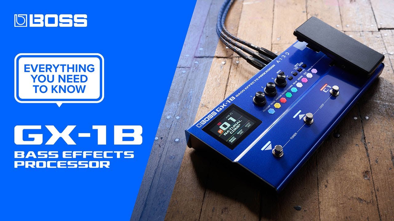 Басовый процессор эффектов BOSS GX-1B | Все, что вам нужно знать