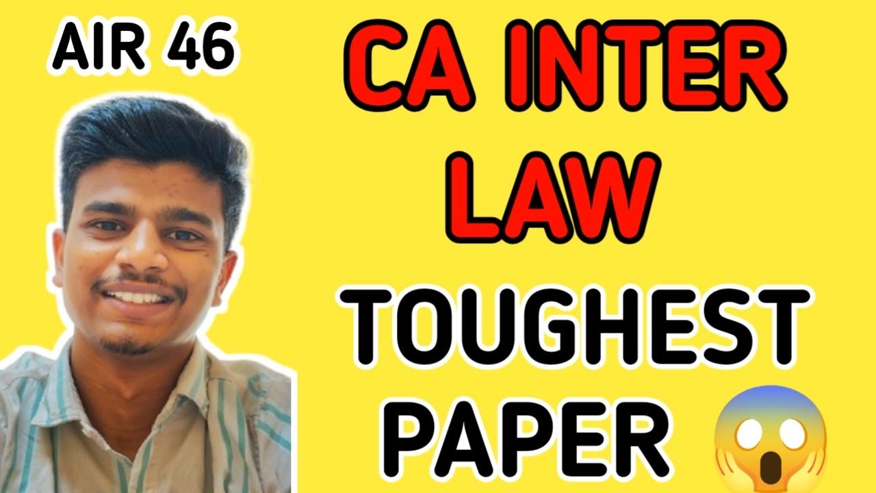 Master CA Inter Law: The Ultimate Strategy Guide!