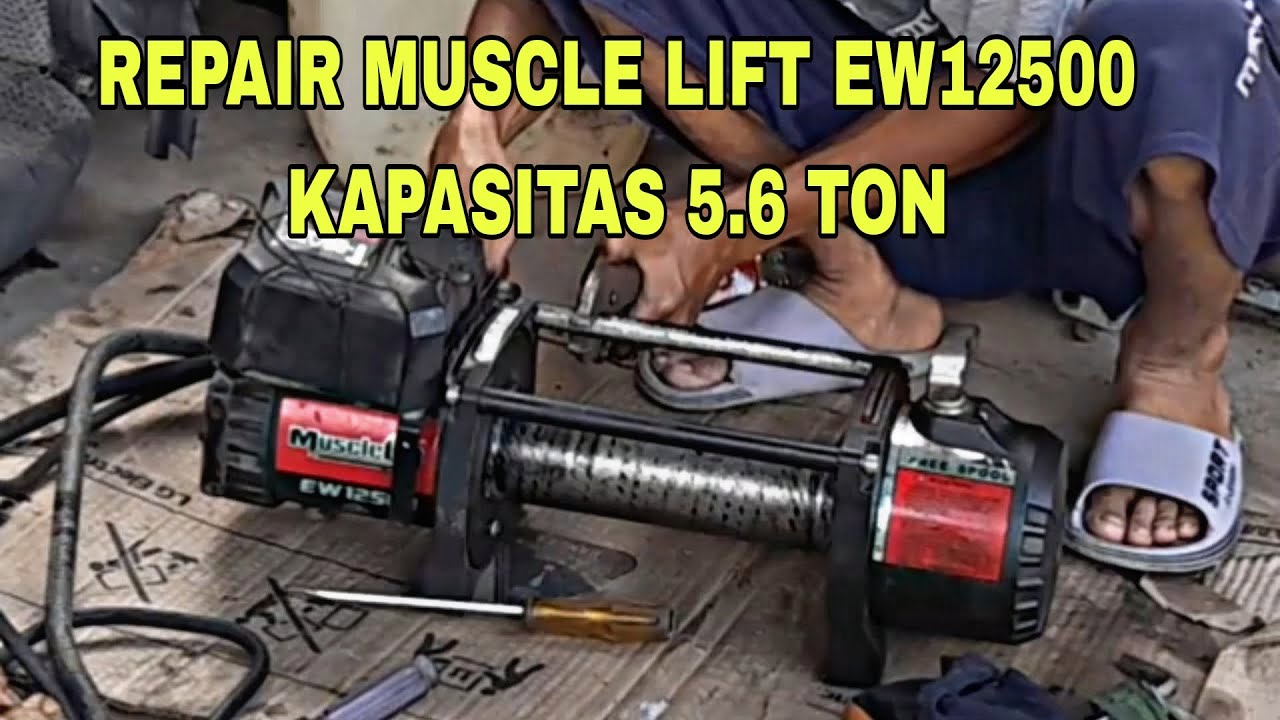 Repair Tmax Muscle Lift Winch EW12500 kapasitas 5,6 ton Hight speed rati 193:1