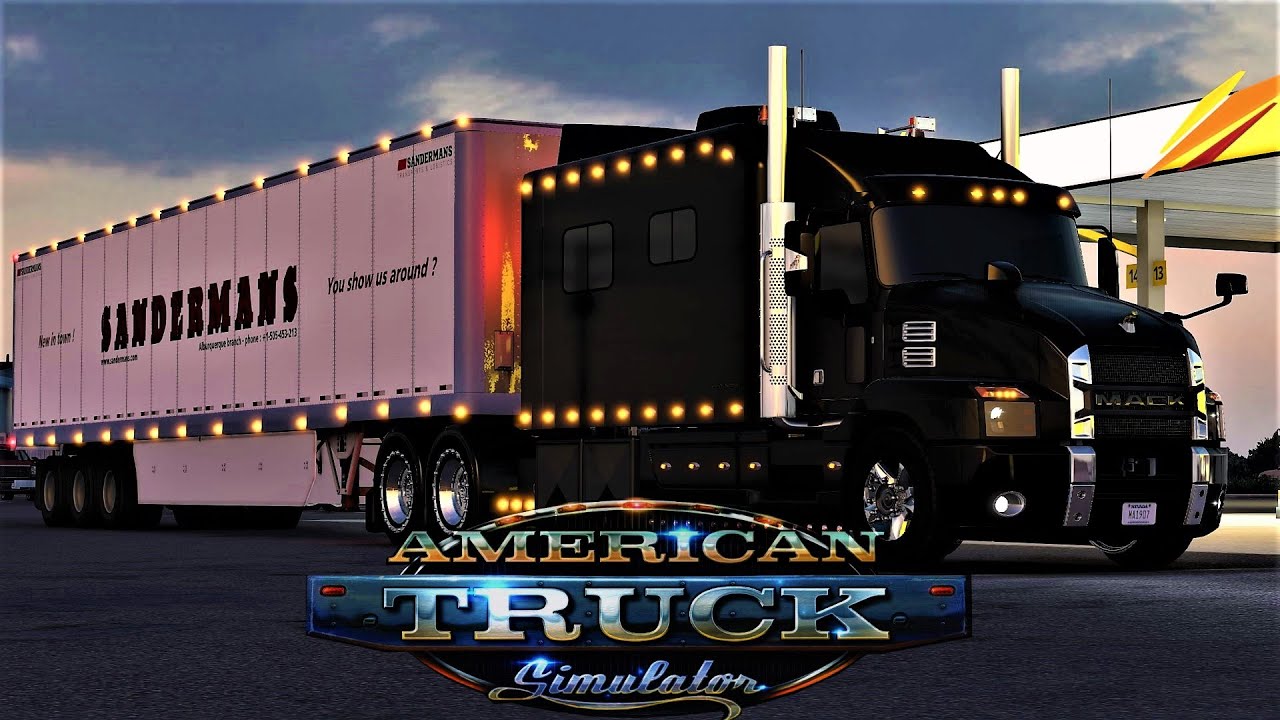 ATS 4K★ 1.45: | Mack Anthem Legacy Sleeper V2.82 | American Truck Simulator