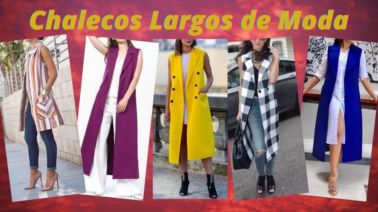LOOKS CON CHALECOS LARGOS EN TENDENCIA 2021 😍 CHALECOS DE MODA 💥FASHION VEST