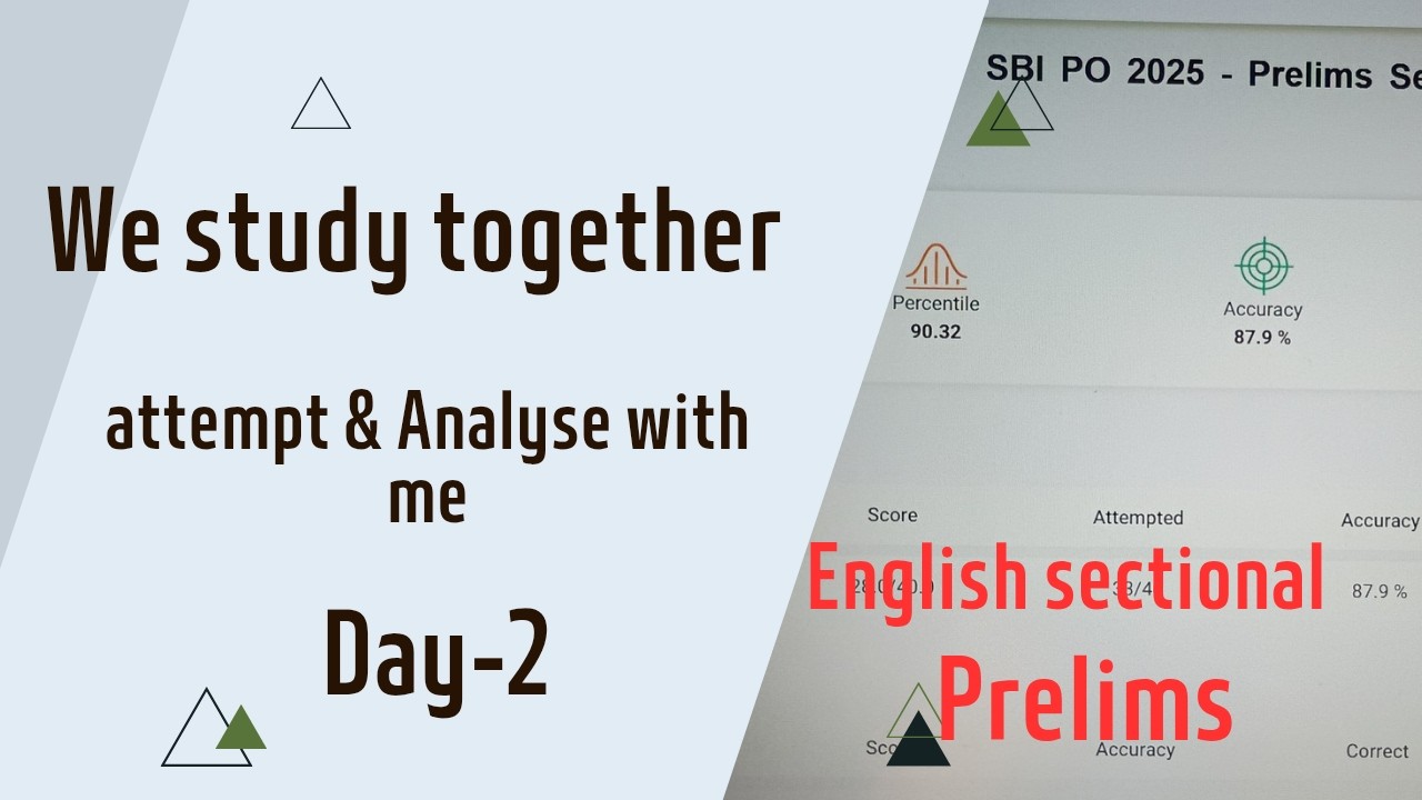 || SBI PO English Sectional || practicemock || attempt & analyse with me ||