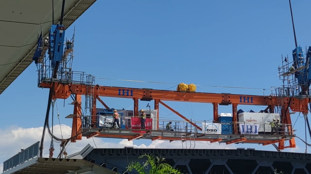 Pod suspendat Braila Smardan Suspension Bridge over the river Danube #infrastructure #machinery