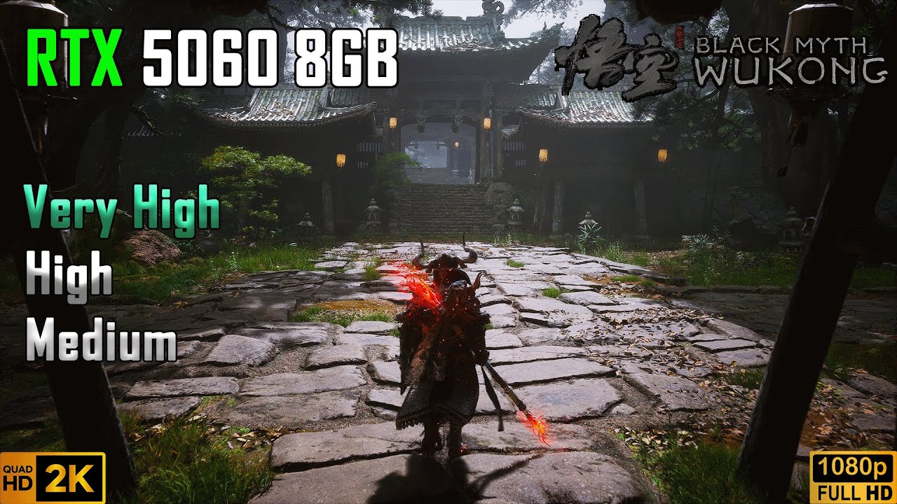 RTX 5060 8GB | Black Myth: Wukong | 1440P & 1080P All Settings