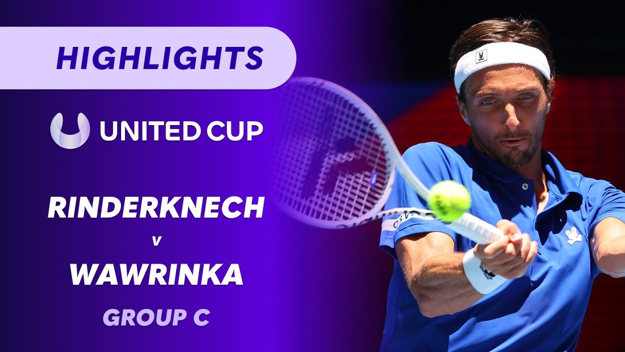 Arthur Rinderknech (FRA) v Stan Wawrinka (SUI) - United Cup Highlights | Wide World of Sports