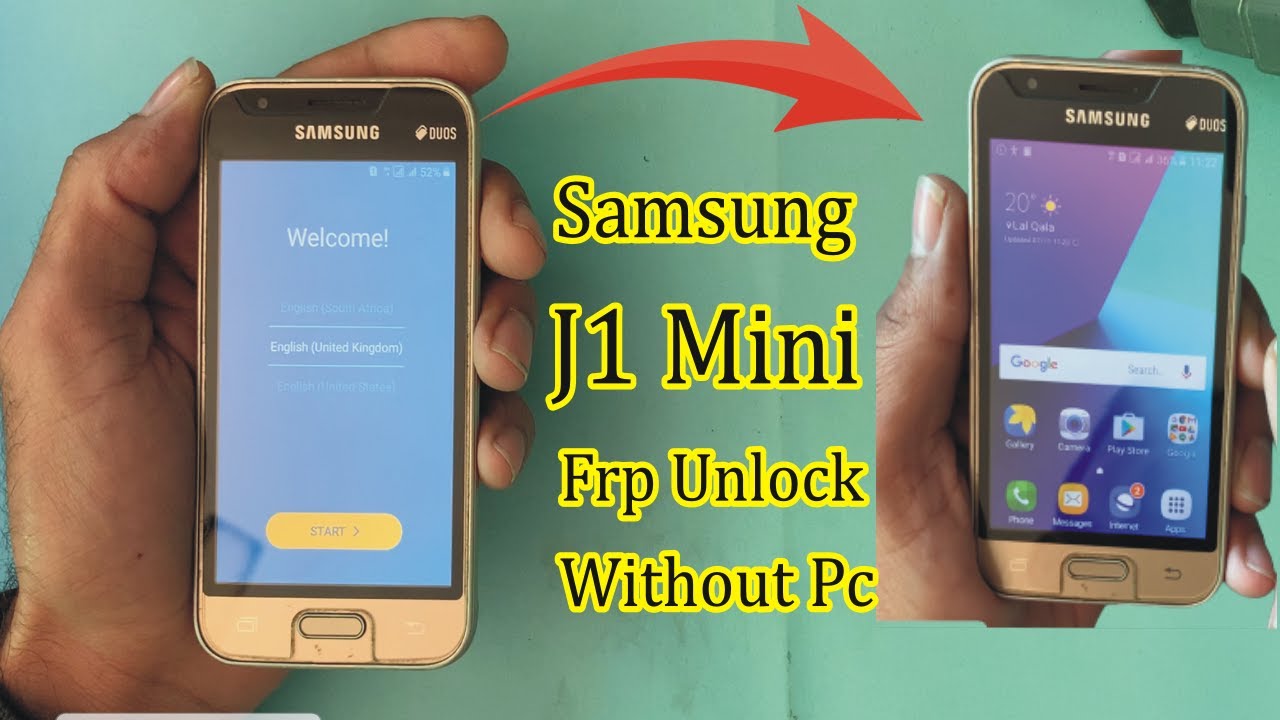 Samsung J1 Mini J105/J106 Frp Unlock Bypass Google Account verification bypass New Method 2021