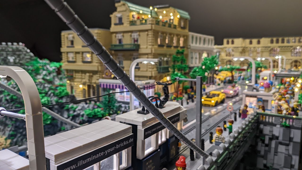 Overhead Line for Streetcar and Platform at the Station • LEGO® CITY UPDATE