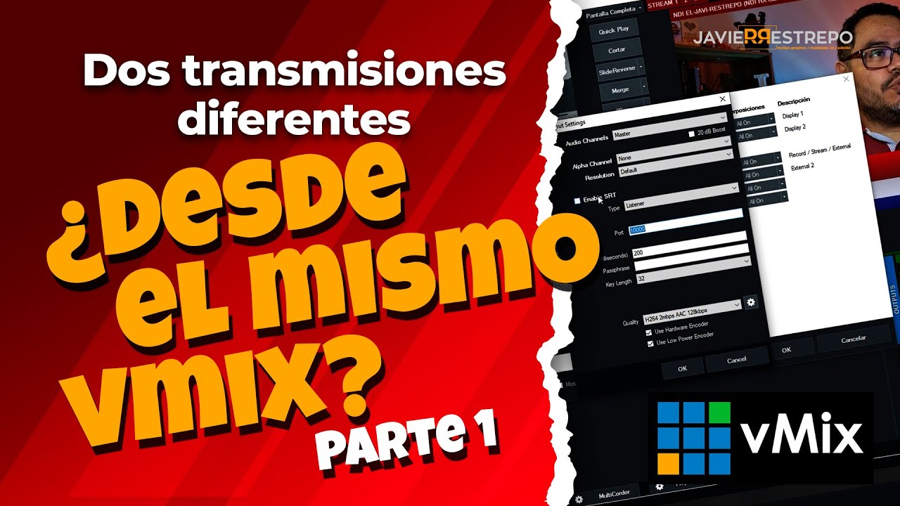 Dos transmisiones diferentes ¿DESDE UN SOLO VMIX?😵 | Parte 1