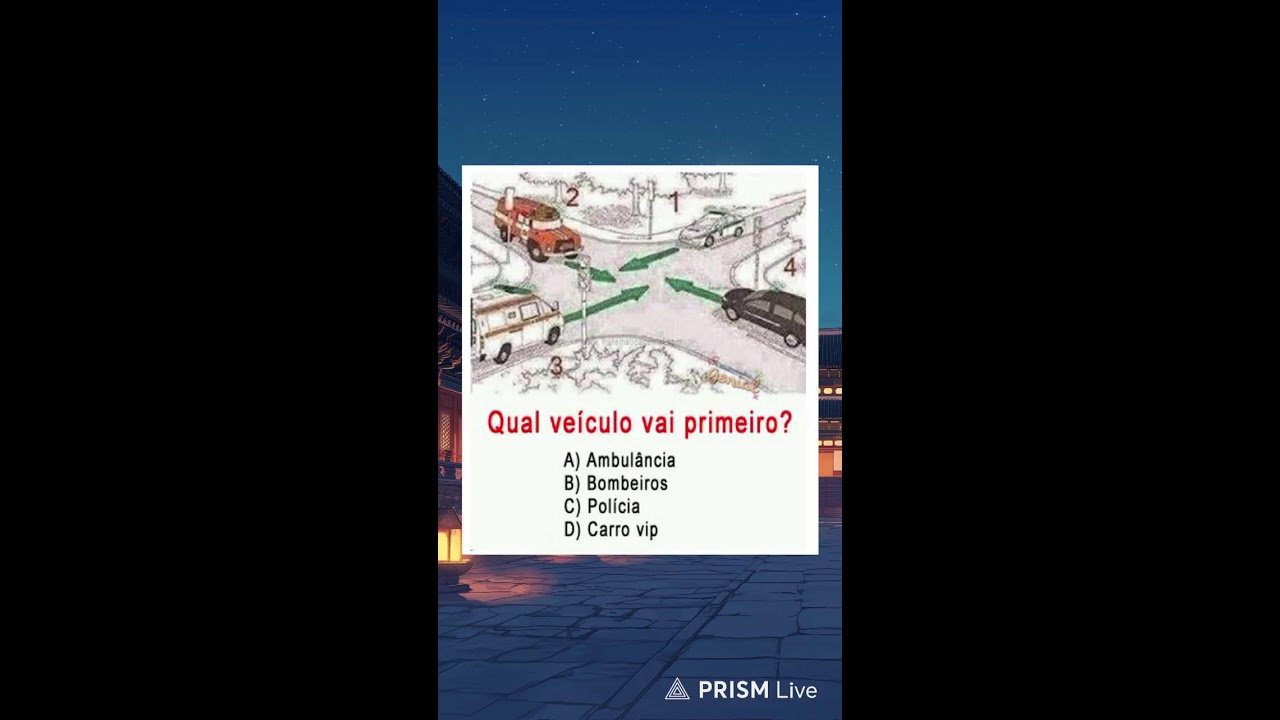 Qual Veículo vai primeiro? Live...
