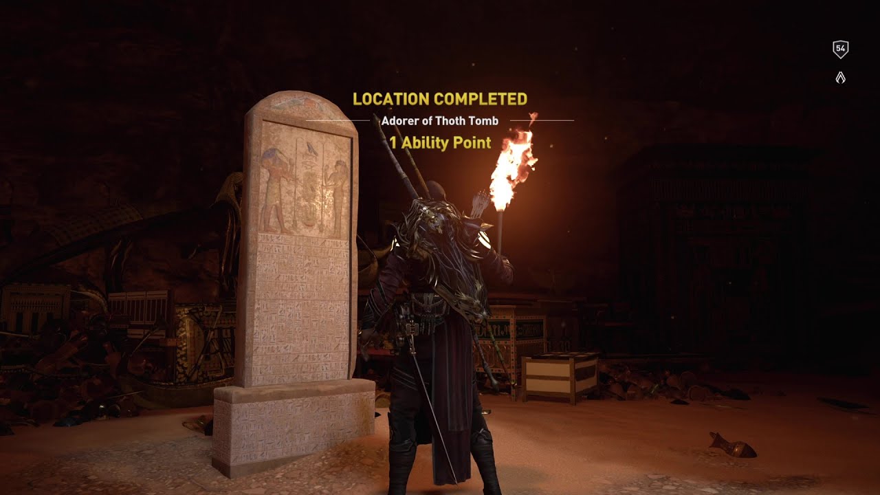 Assassin's Creed Origins Ancient Tablet Location in the Adorer of Thoth Tomb
