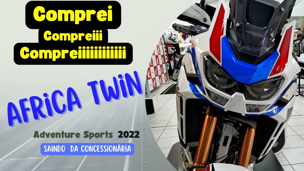 Africa Twin Adventure Sports 1100 2022 0km. Saindo da concessionária com a boca nas orelhas