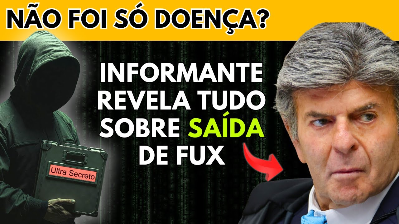 URGENTE | Saída de Fux Vai Muito Mais Além Que Doença...