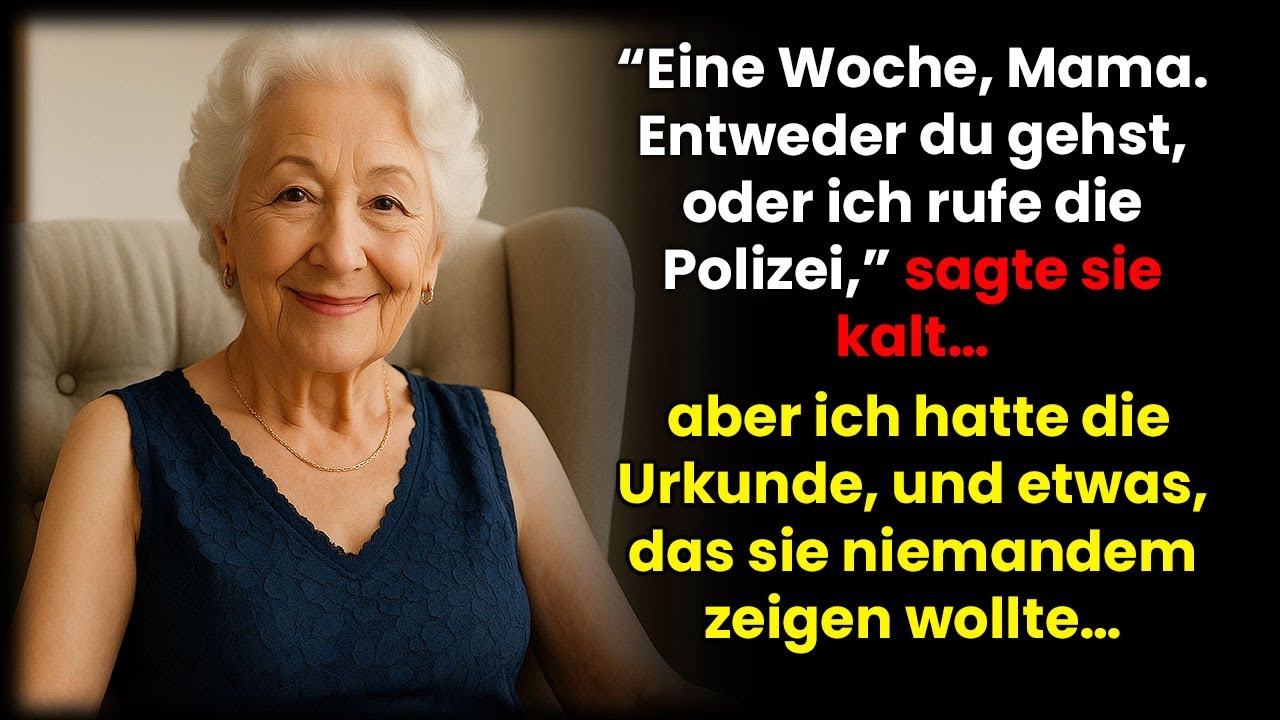 Meine Tochter gab mir eine Woche zum Gehen – bis ich ihr schockierendes Geheimnis entdeckte