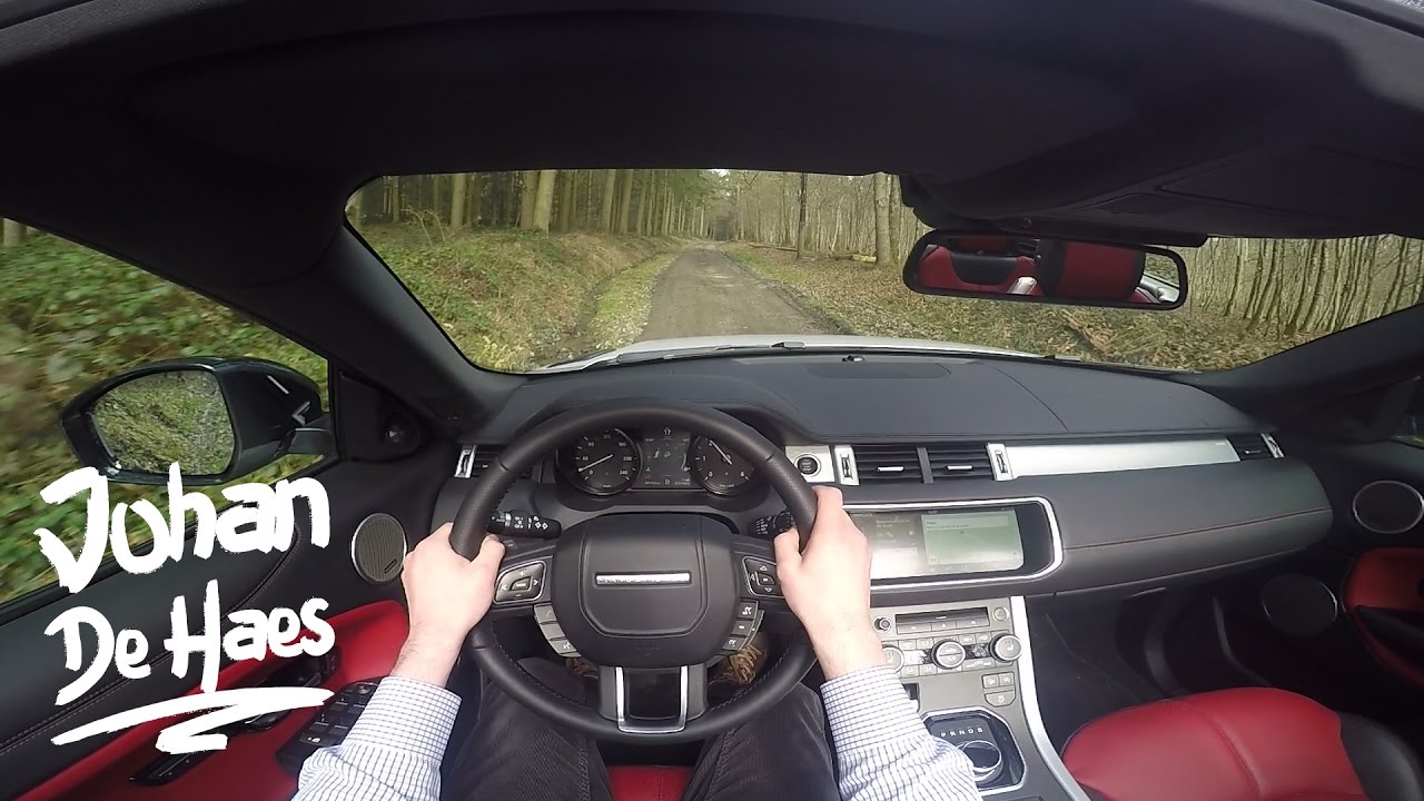 2017 Range Rover Evoque Convertible 180 hp POV Test drive GoPro