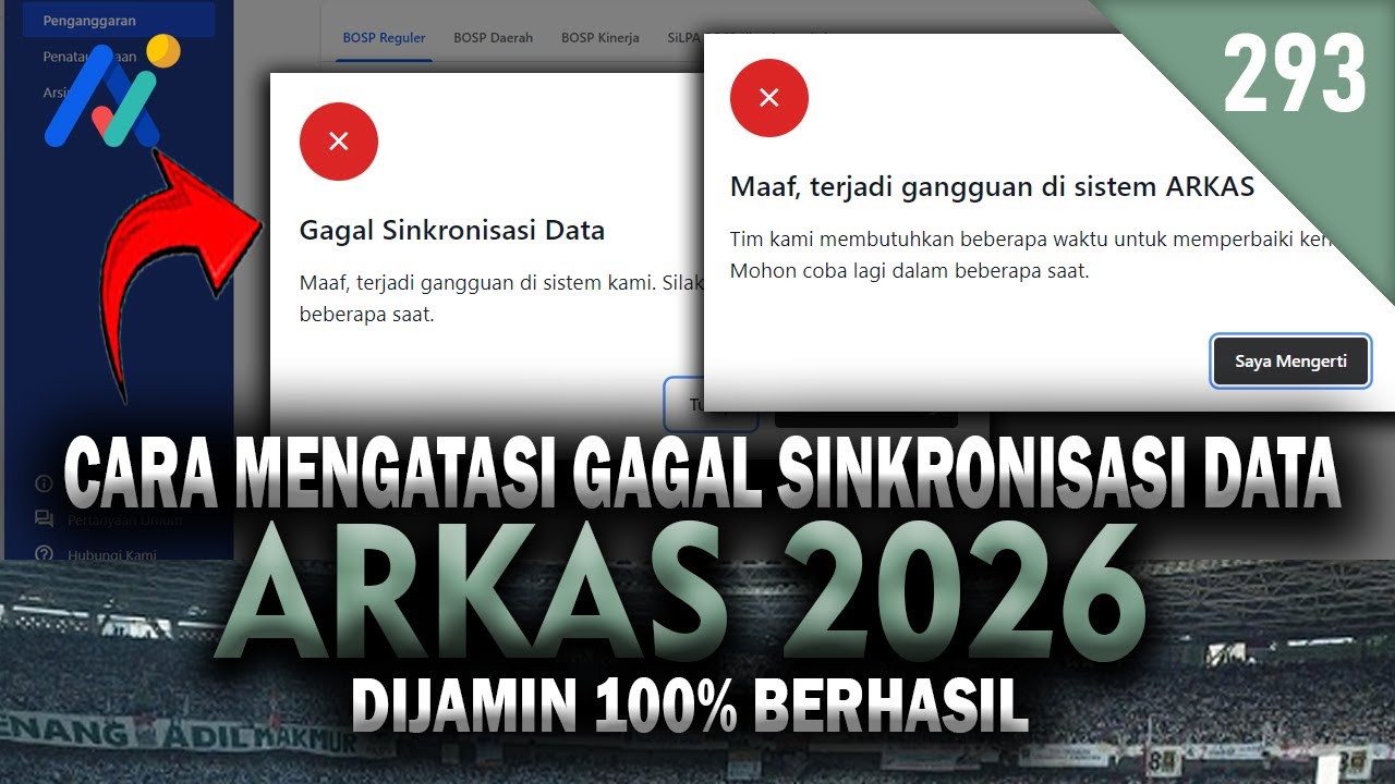 FIX !! Cara Mengatasi Gagal Sinkronisasi Data di ARKAS Terbaru 2026 (4.2.14) 100% BERHASIL