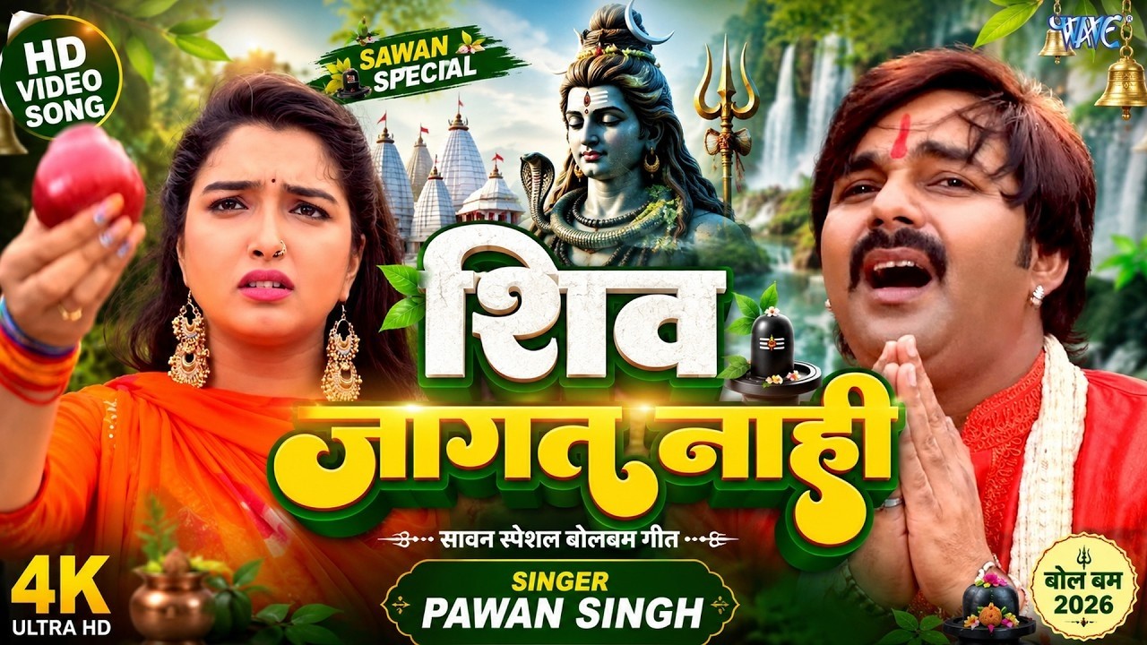 #Pawan_Singh काँवर गीत - Shiv Jaagat Nahi -  Aamrapali Dubey - Bhojpuri Kanwar Songs @WaveMusicIndia