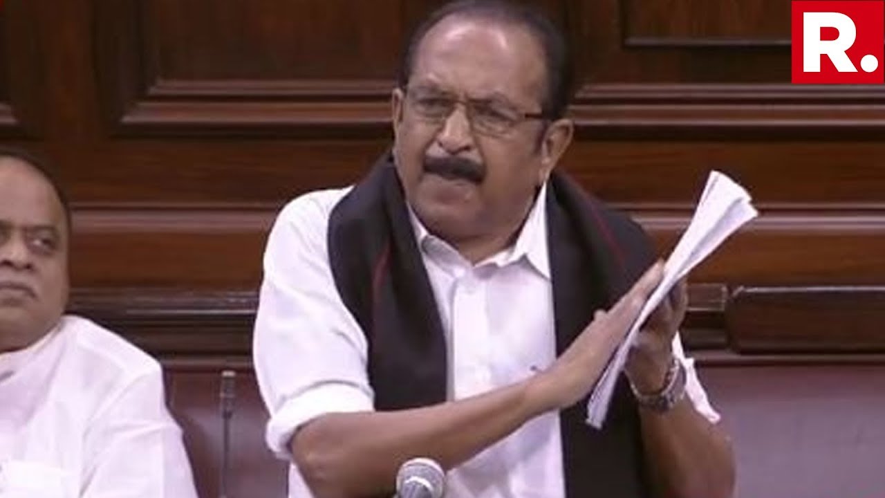 MDMK Leader Vaiko Speaks In Rajya Sabha Over Modi Govt's Move To Revoke Article 370 In J&K