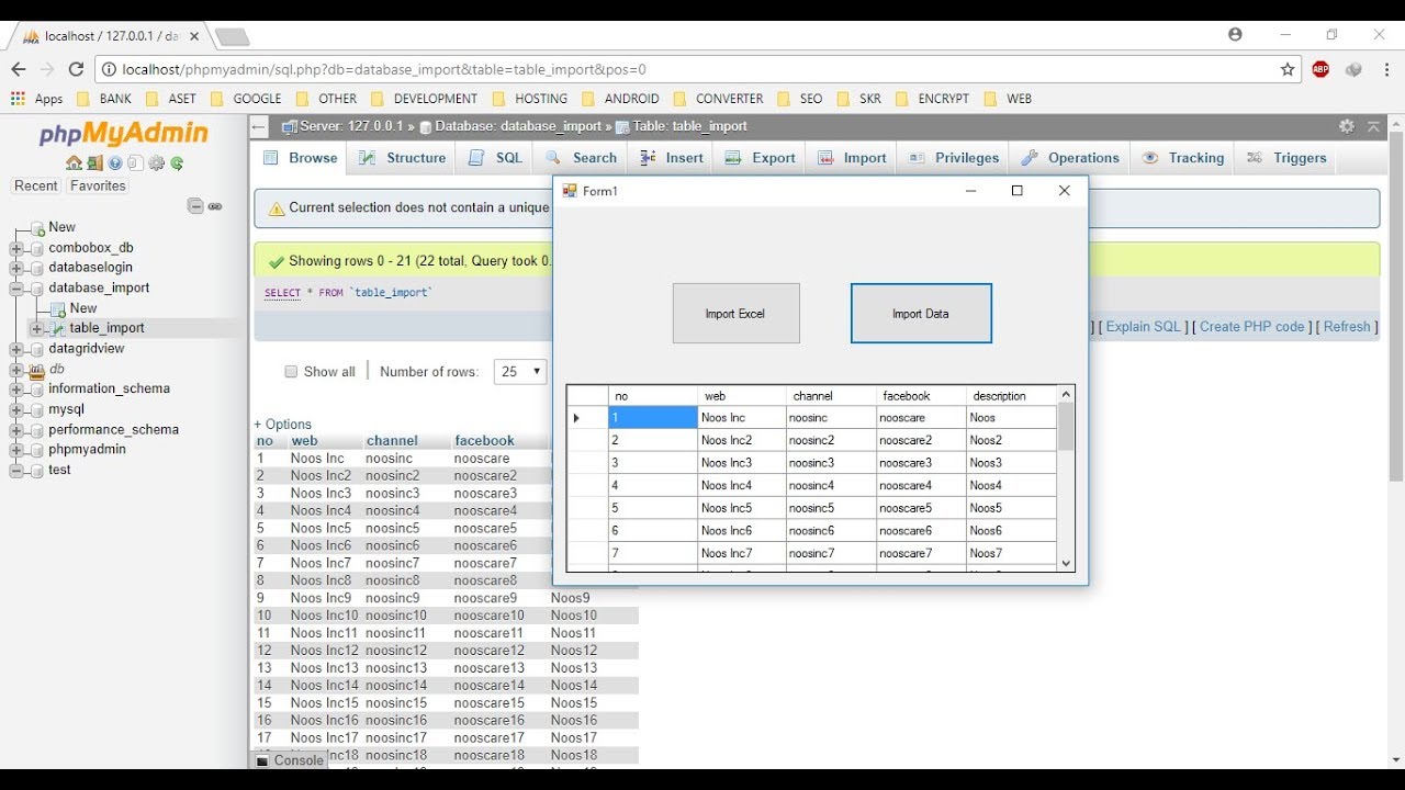 How to Import Excel into MySQL VB.NET