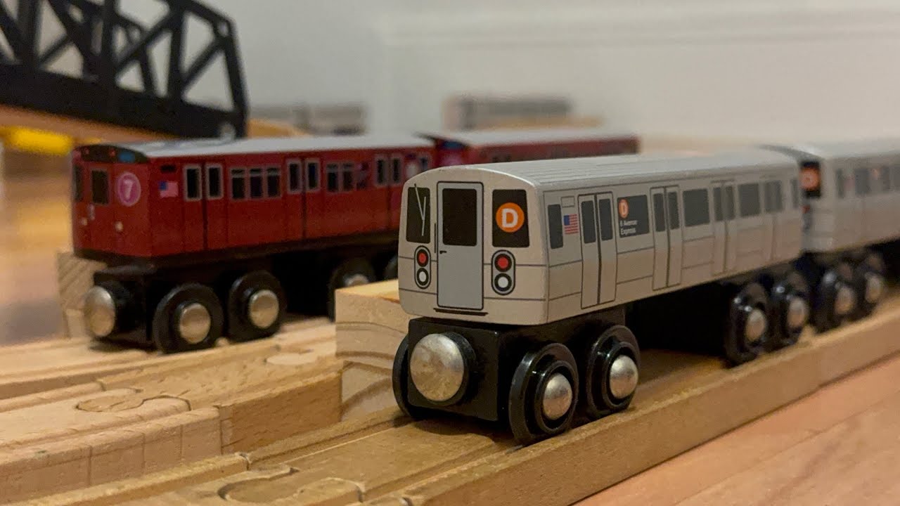 Munipals R62 7 3 S R142A 6 R33 7 R160 E R46 W  R68 D train layout 