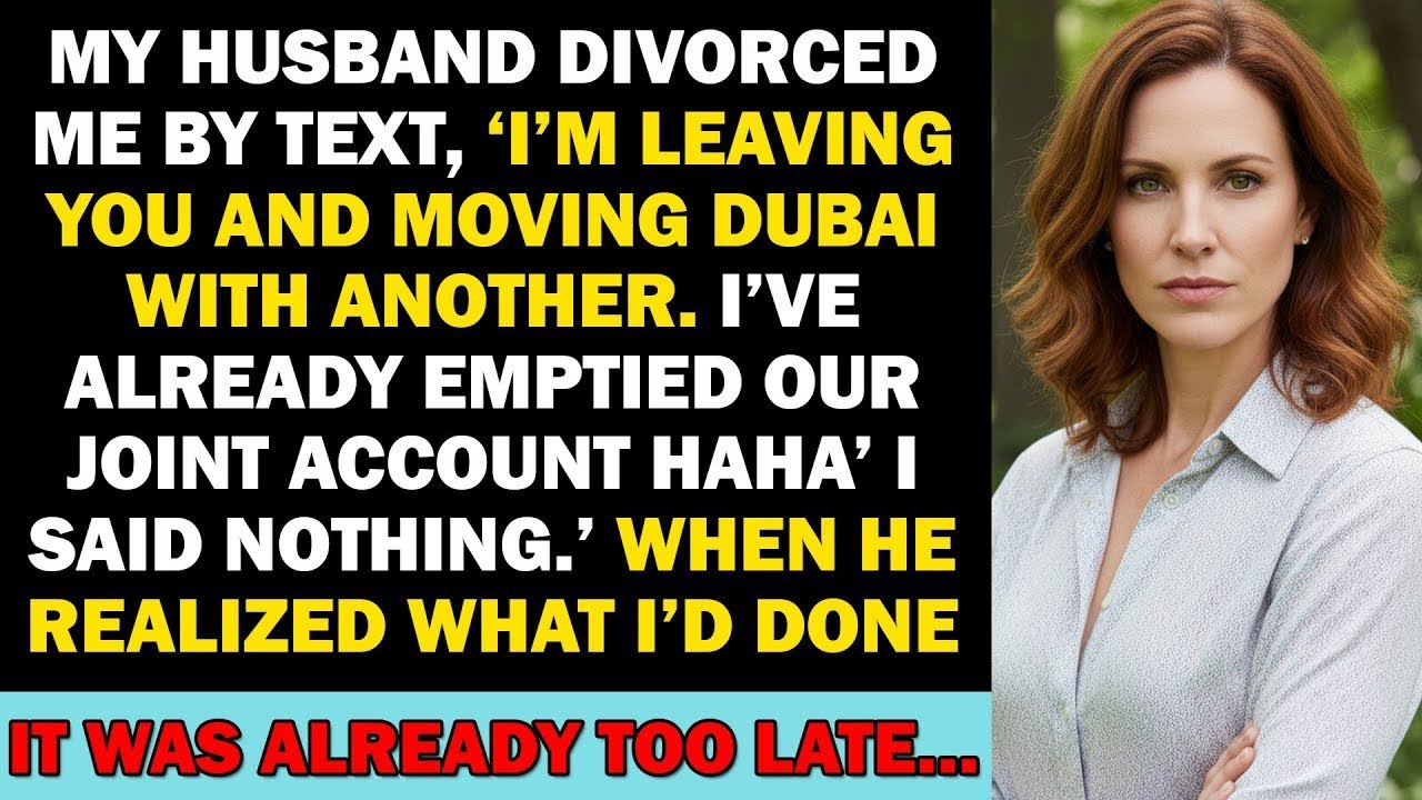 My Husband Divorced Me By Text Message And Emptied Our Joint Account; He Had No Idea What Was Coming