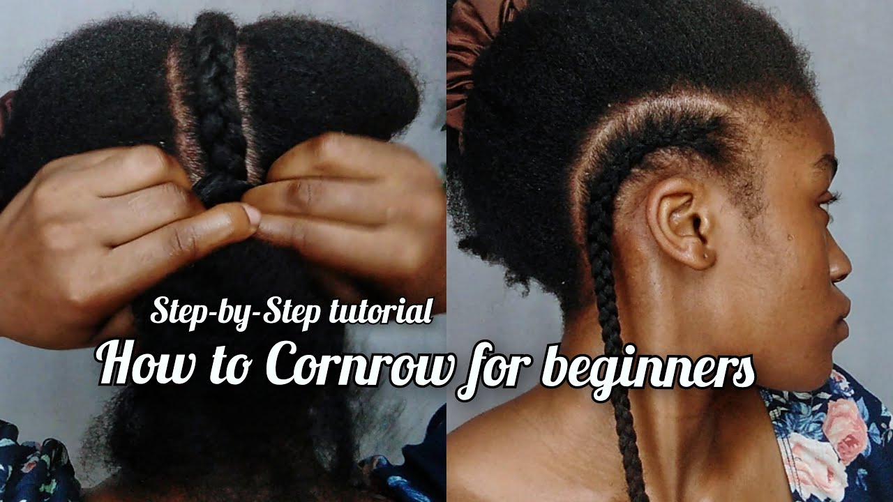 How to cornrow your own hair for beginners//Simple and Easy#hairstyle #tutorial