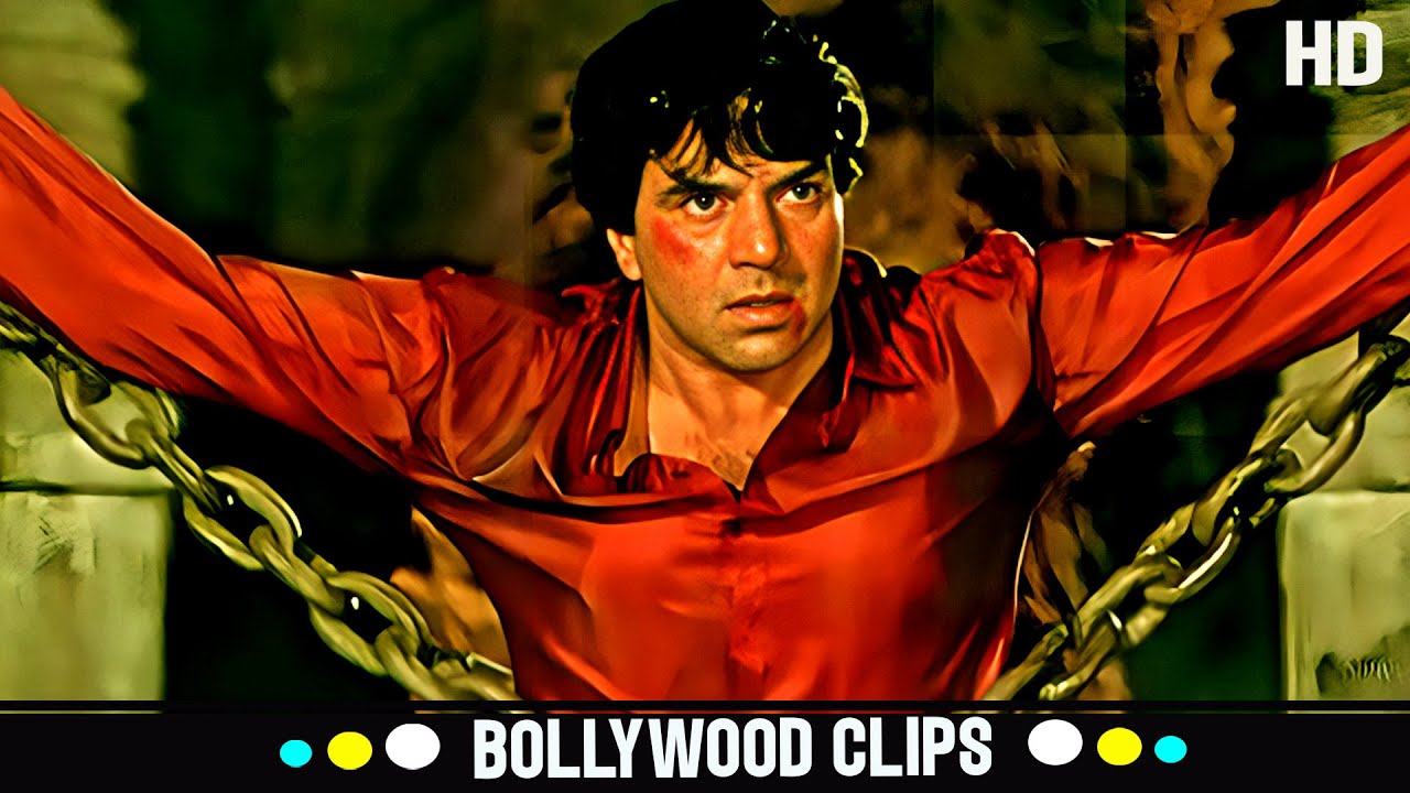 कुत्ते! ये ज़ंजीरें मुझे रोक नहीं सकतीं! : Dharmendra की दमदार एक्शन सीन | Ghazab अंतिम सीन