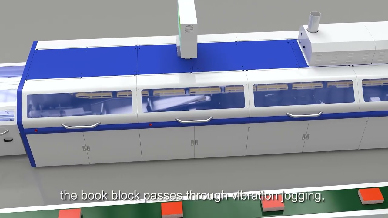 #HXCP HX11000PB30L Large Format Perfect Binding Production Line