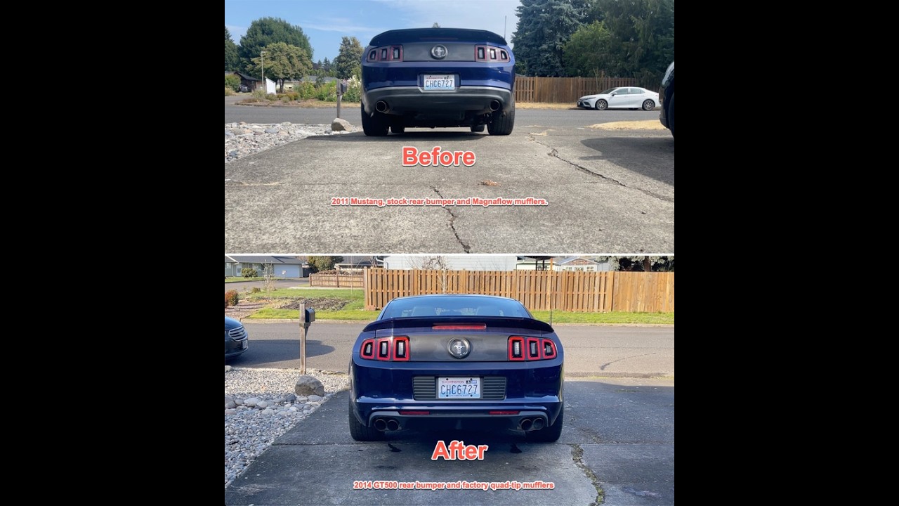 2011 Mustang 3.7 V6 with 2014 GT500 Exhaust