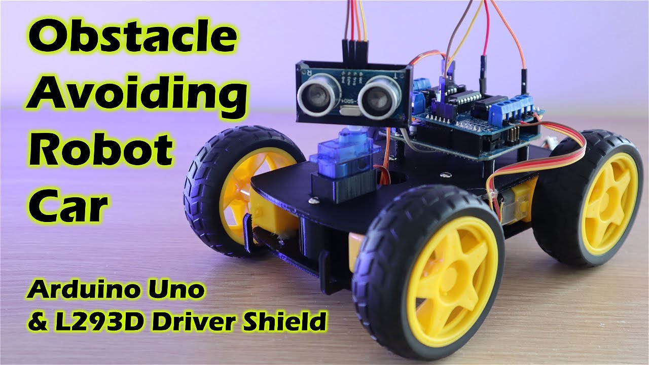Робот-автомобиль, объезжающий препятствия с помощью Arduino