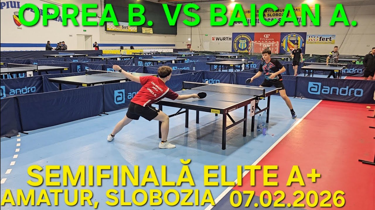 Semifinală ELITE A+ Slobozia Baican Alexandru vs Oprea Bogdan