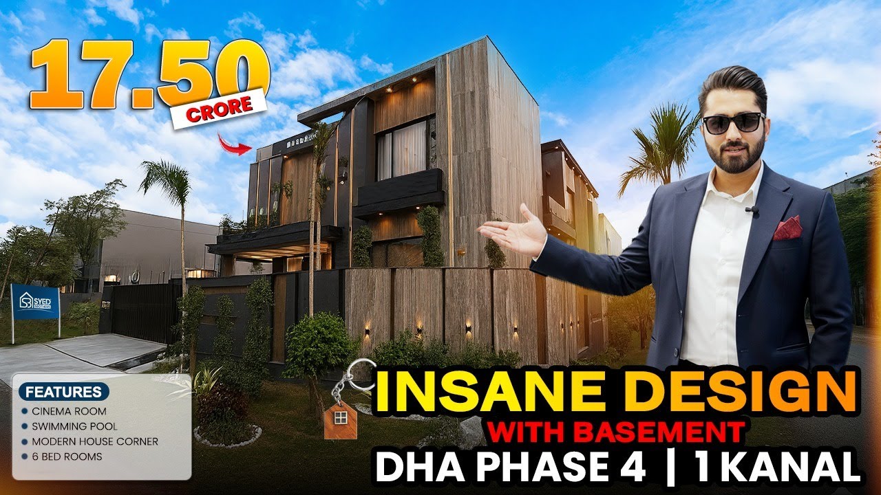 1 Kanal Luxury House for Sale in DHA Phase 4 Lahore | 17.50 Crore | Tour by Syed brothers