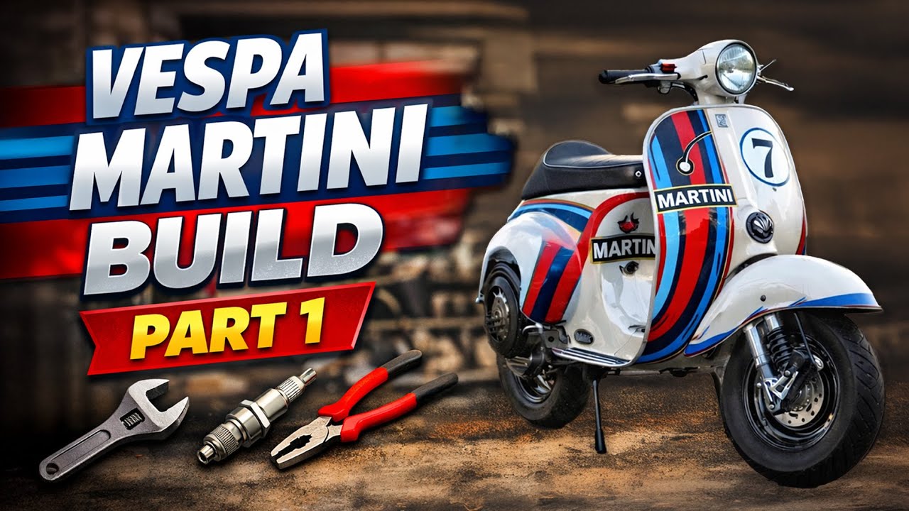 Сборка скутера Martini Race Vespa, часть 1.