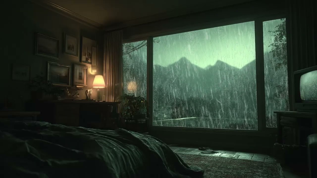 Deep Forest Rain at Midnight 🌧 (No Ads) | Dark Sleep Ambience for Peaceful Nights