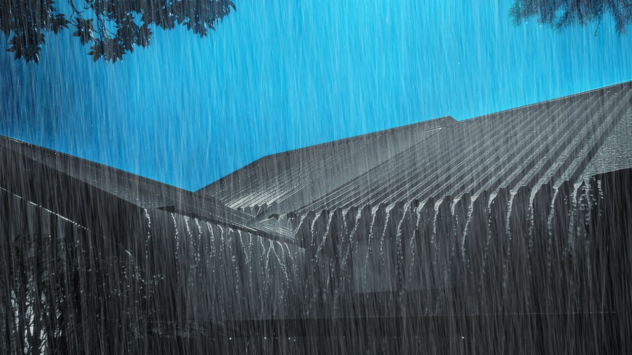 Drift Into Deep Sleep with Steady Rain on a Tin Roof | Quiet Night Ambience