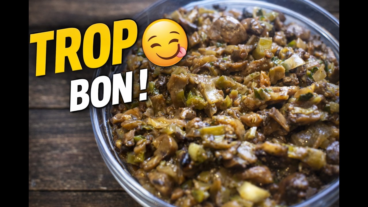 Recette sauté champignons, super facile! L'accompagnement parfait pour toutes vos grillades!