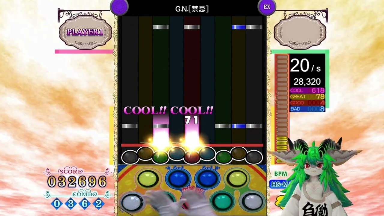 [pop'n music PMS] ●13 G.N.[禁忌] HARD CLEAR AA